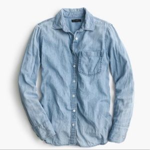 J. Crew Light Denim Button-Down Shirt